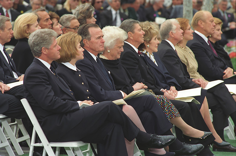 US Presidents at Richard Nixon's Funeral