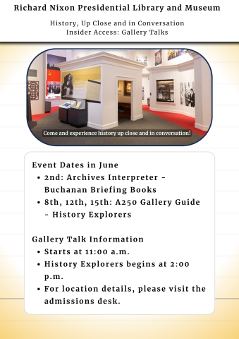 History Up Close and in Conversation June 2026 Dates