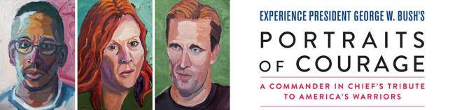 George W Bush Portraits of Courage exhibit image